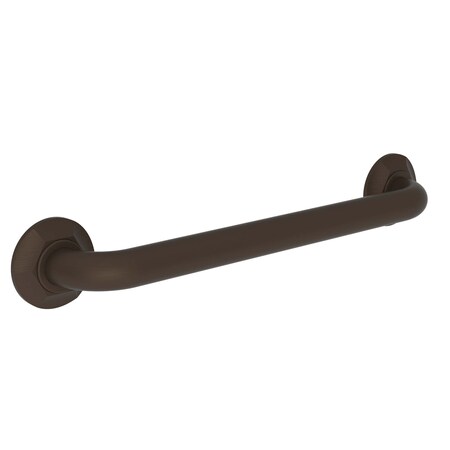 Newport Brass 19" L, Two Post, Solid Brass, 16" Grab Bar in Weathered Copper (Living) 1200-3916/08W